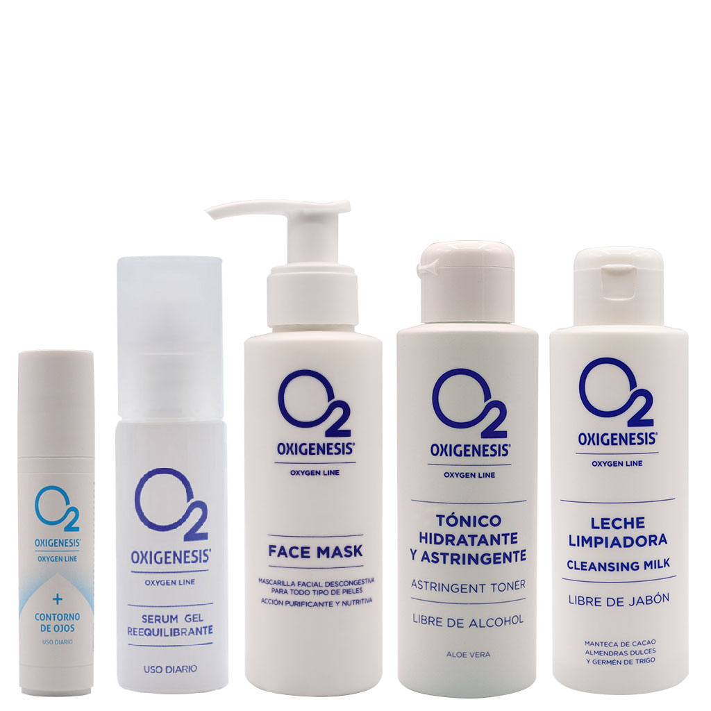 Neceser cuidado facial diario tratamiento Reequilibrante Oxigénesis